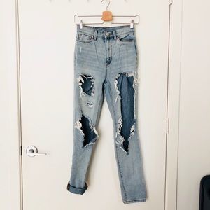 Urban Outfitters BDG Ripped Mom High Rise Jeans